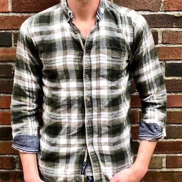 Other - On the Road Slim Fit Plaid Button Down Shirt